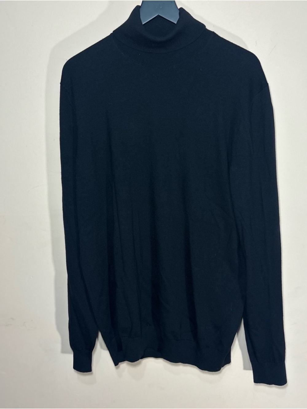 Banana Republic Black Merino Wool Turtleneck Sweater XL Tall